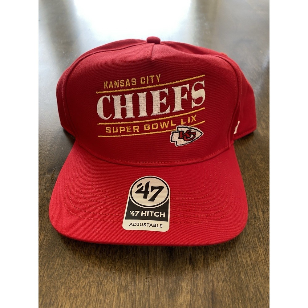NFL Kansas City Chiefs Super Bowl LIX Hat 47 Brand Hitch Snapback Red